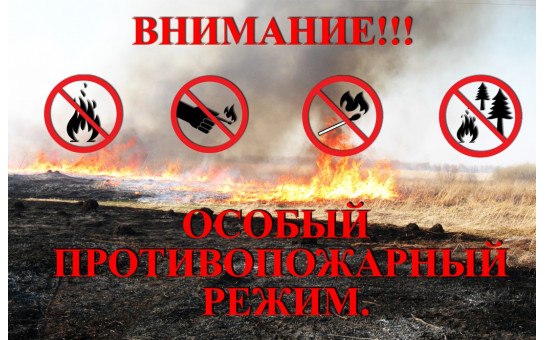 На территории Барабинского района установлен особый противопожарный режим